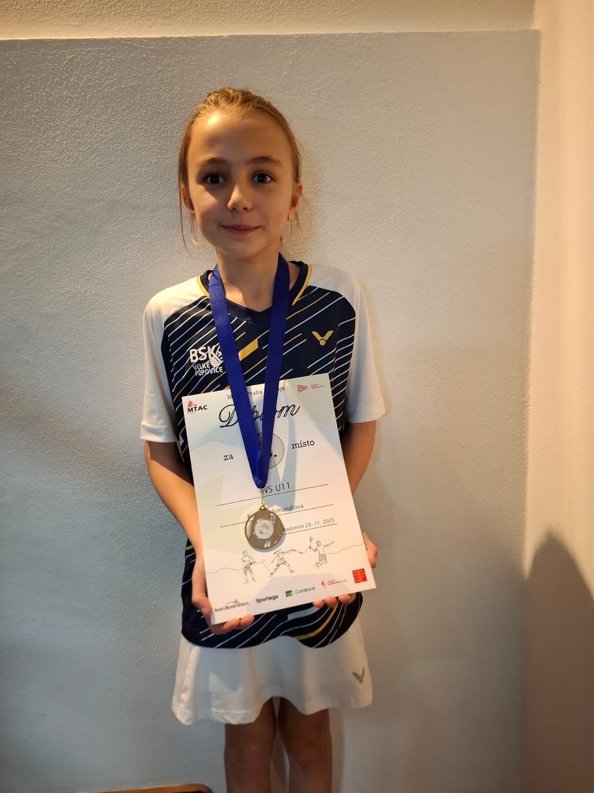 🥈 WS U11 – 2. místo Kristýna Simandlová