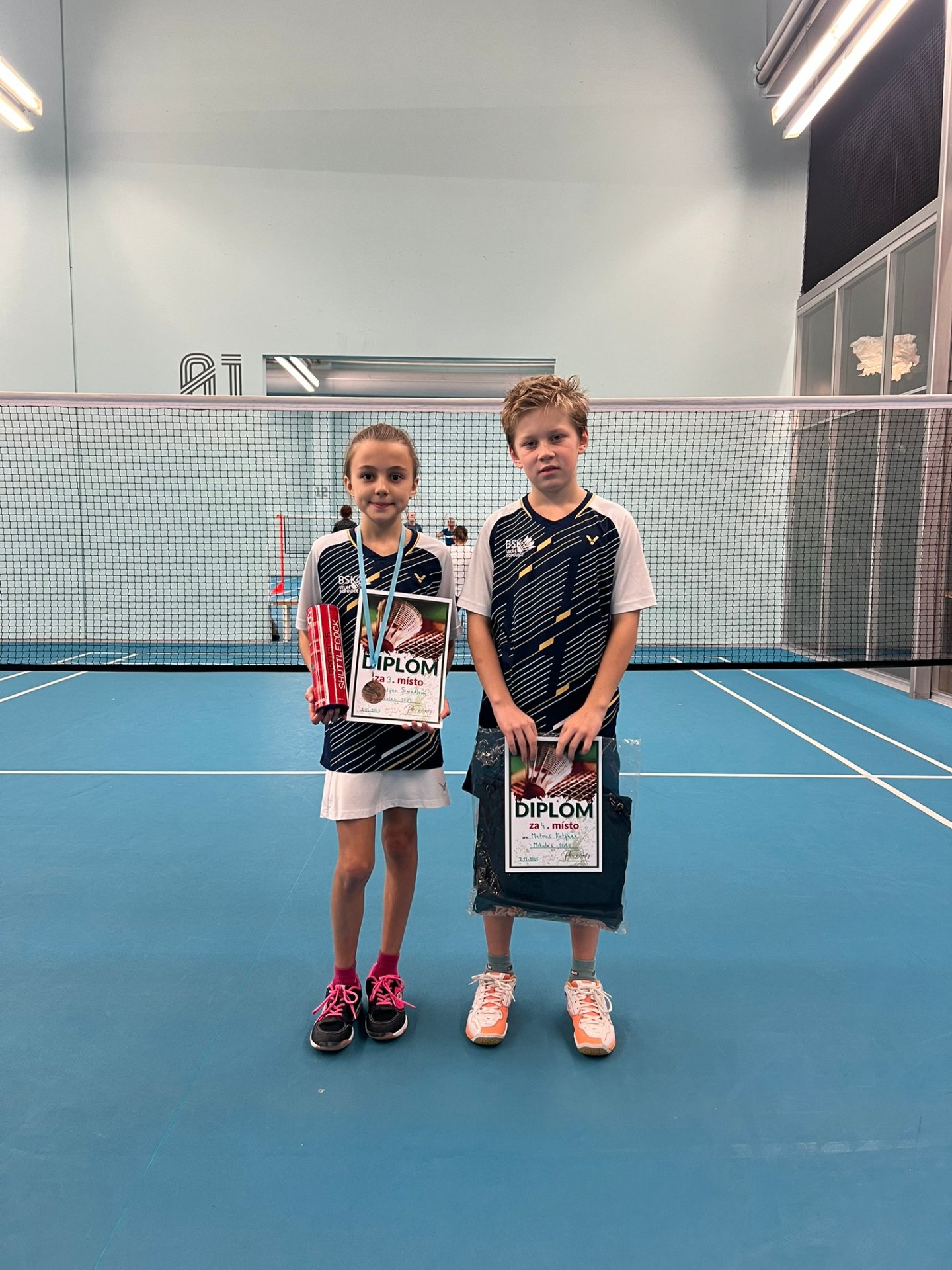 3. místo Kristýna Simandlová a 4. místo Matouš Kotýnek
