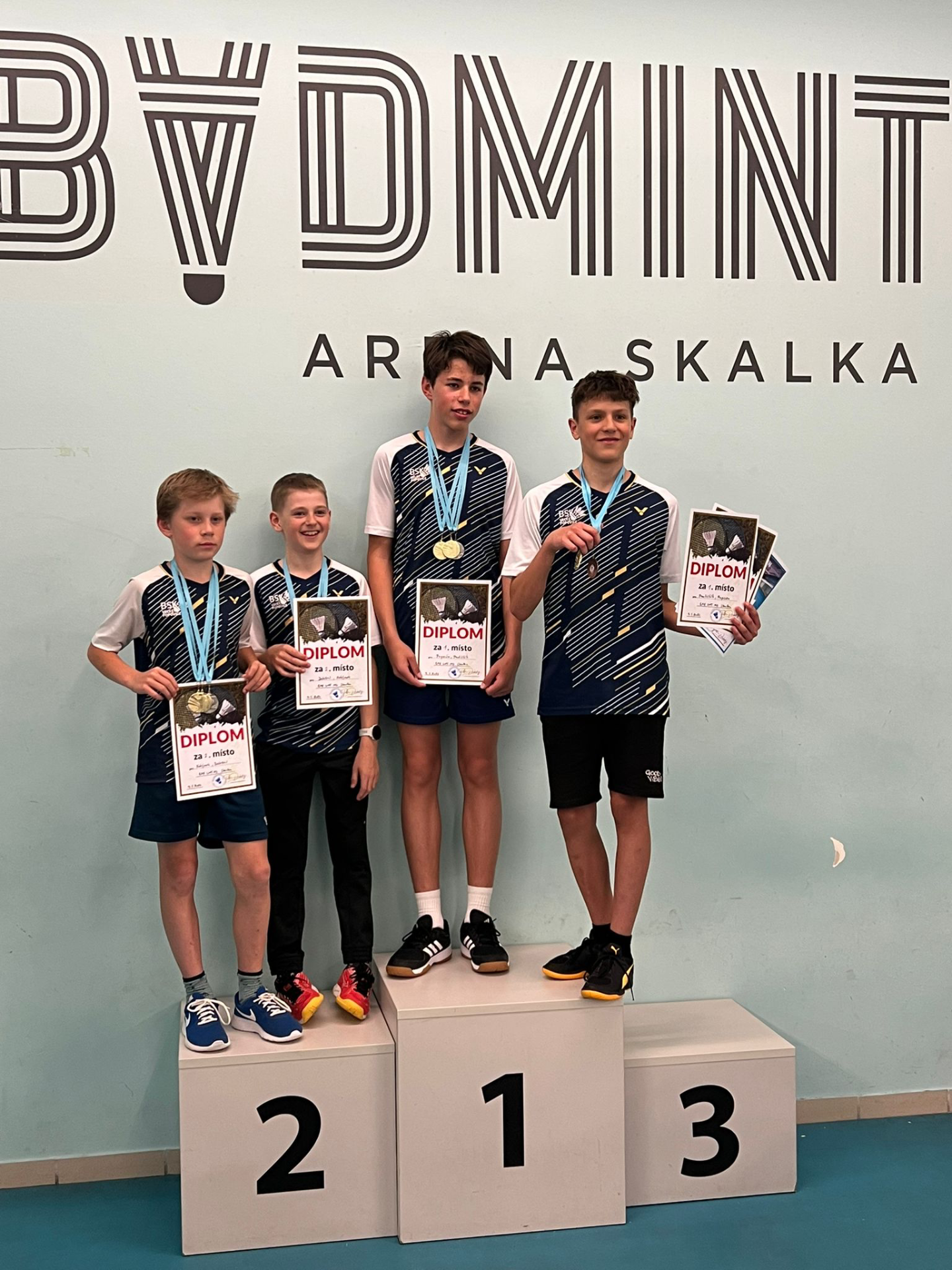 GPE U15 - Matouš Kotýnek a Jakub Doležal, Andrej Papcún a Vít Pavlištík