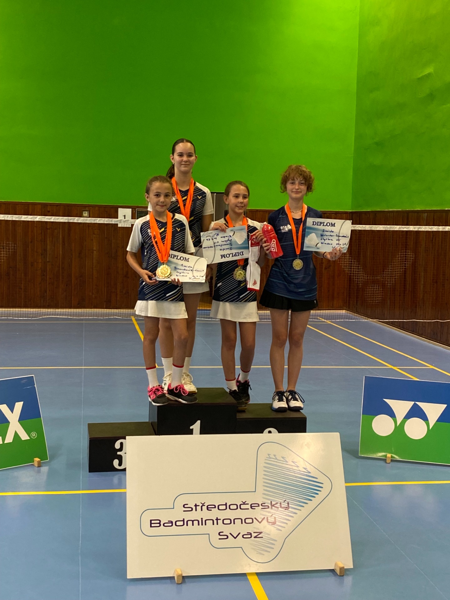 1. místo Louisa Charif a Kristýna simandlová, 2. místo Mia Verlander a Ema Simandlová